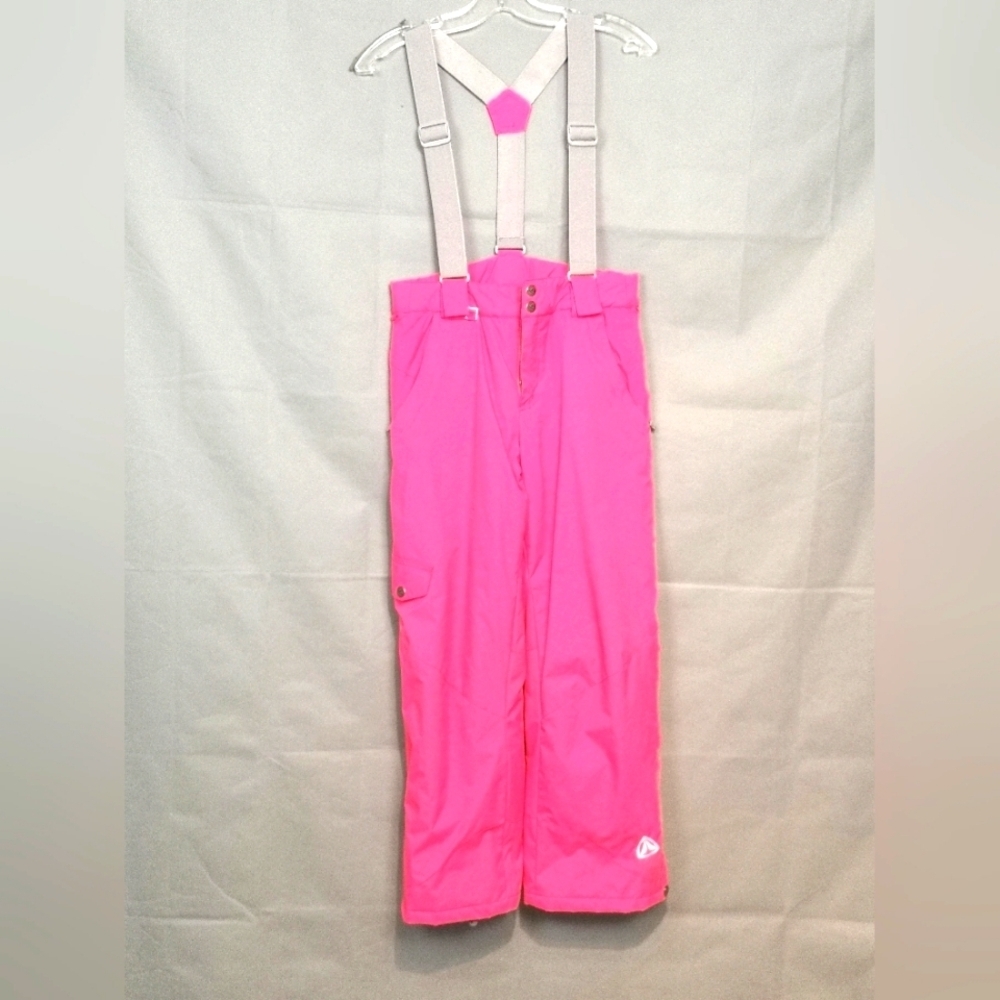Vintage Firefly Pink Ski Pants / Snow Pants Outerwear With Suspenders